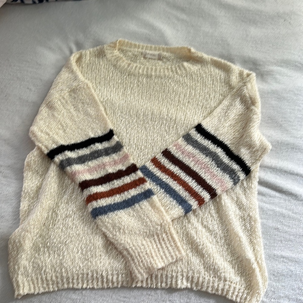 cream sweater